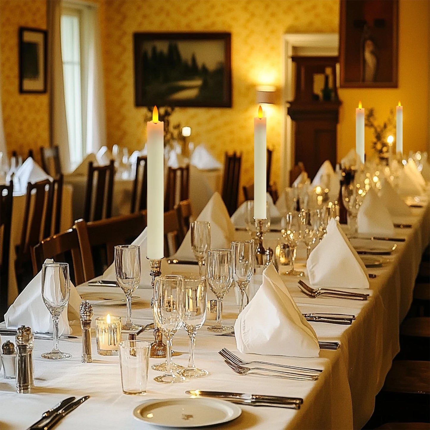 Lot de 6 bougies décoratives LED sans flamme, à piles, avec télécommande et minuterie, pour la maison, les fêtes et les mariages.