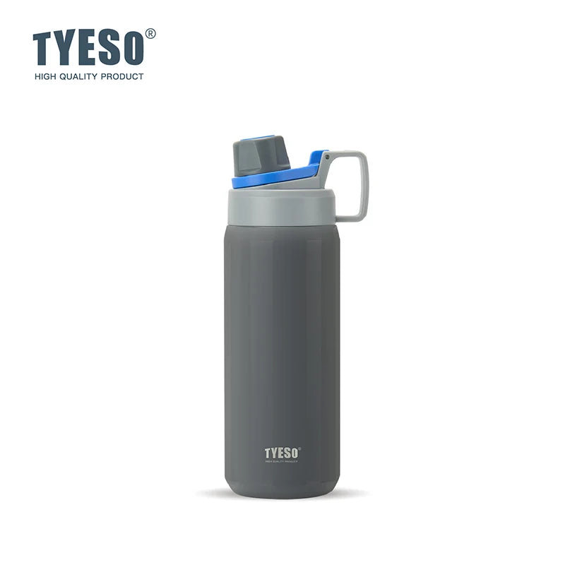 Tyeso Vacuum Flask for Men Women Stainless Steel Outdoor Water Bottles for Cycling Hiking 750ml 900ml Portable Water Bottle