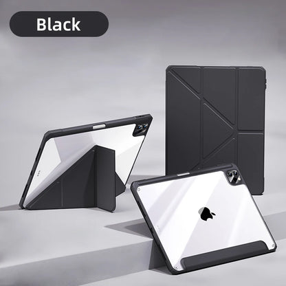 For iPad Case 2024 Air 11 13 M2 Pro 11 13 for 10 Gen Pro 10.5 10.2 9th 8th 6th 5th 9.7 Mini 6 Acrylic Smart Case with Pen Holder