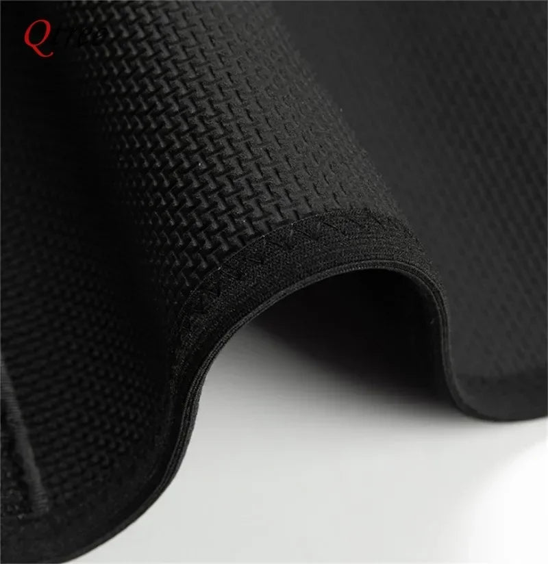 Qtree Men Waist Trainer Weight Loss Belt Slimming Body Shaper Workout Fat Burning Corset Sauna Sweat Wrap Fitness Trimmer Strap