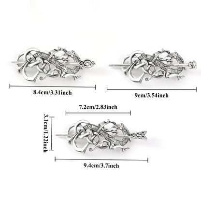 Viking Retro Dragon Hairpin Celtic Knot Hairpin Scandinavian Norwegian Style Hair Accessories Party Accessories Valentine's Day Mother's Day Birthday Gift