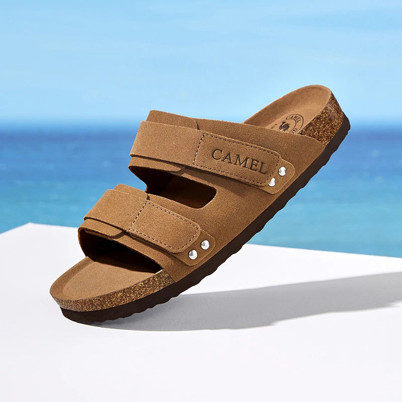 GOLDEN CAMEL Men's Shoes Non-slip Retro Breathable Casual Shoes for Men Women Beach Sandals Summer Fashion Shoes Luxury