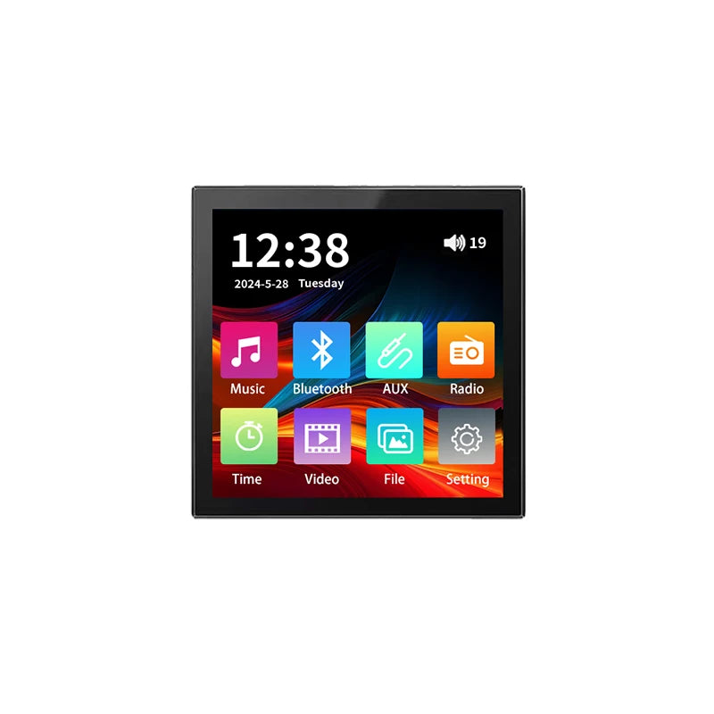 MINI touch screen TF Audio in wall amplifier home theater bluetooth control panel Background music player stereo ceiling speaker