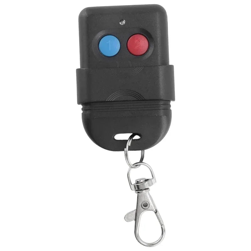 8 Dip Switch Smart Copy Remote Control Fixed Code 2 CH Duplicator For Gate Garage Door Opener Or Alarm System, Easy Install