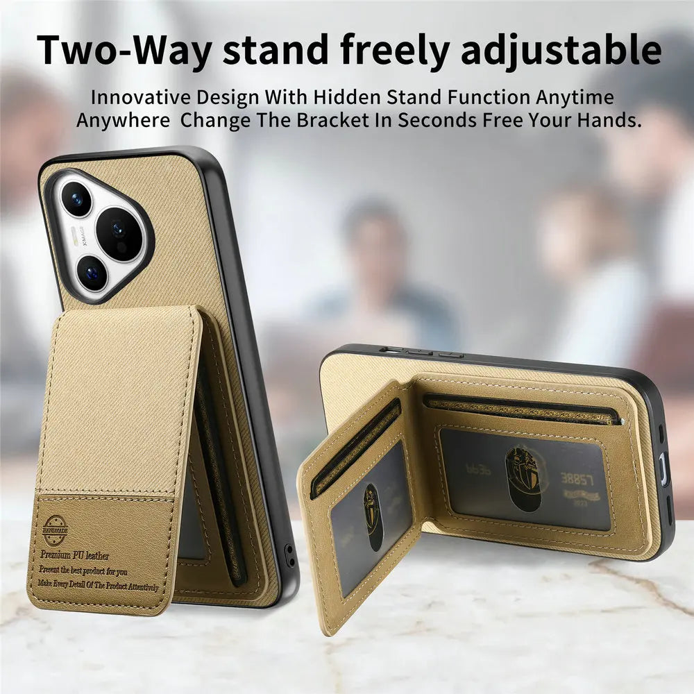 RFID Leather Luxury Case for Huawei Pura 70 Pro Plus 5G Card Cover Flip Back Shell Huawei Pura 70 Ultra Pura70 Pro+ Phone Cover