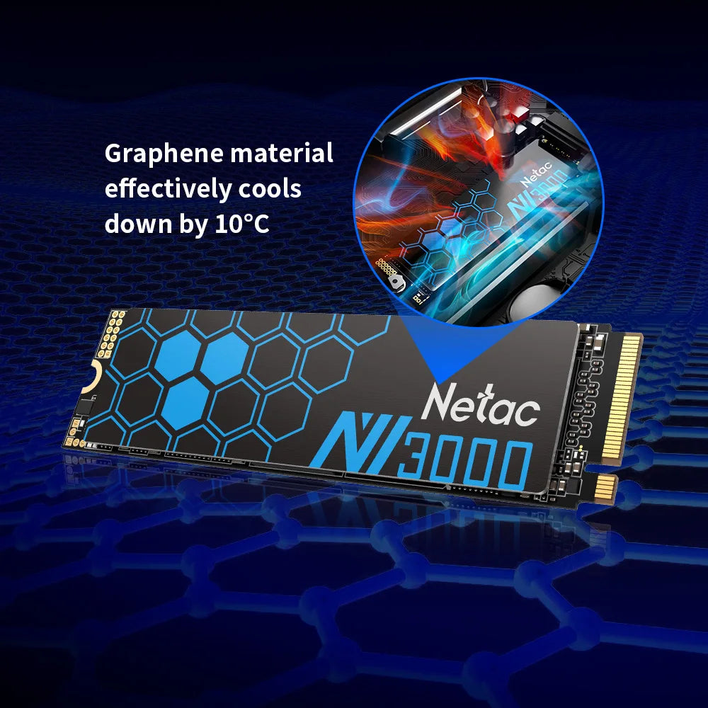 Netac NV3000 SSD M2 NVMe 3500MB/s PCIe 3.0 HD 250GB 500GB 1TB 2TB M.2 Hard Disk Internal Solid State Drive for Desktop Laptop
