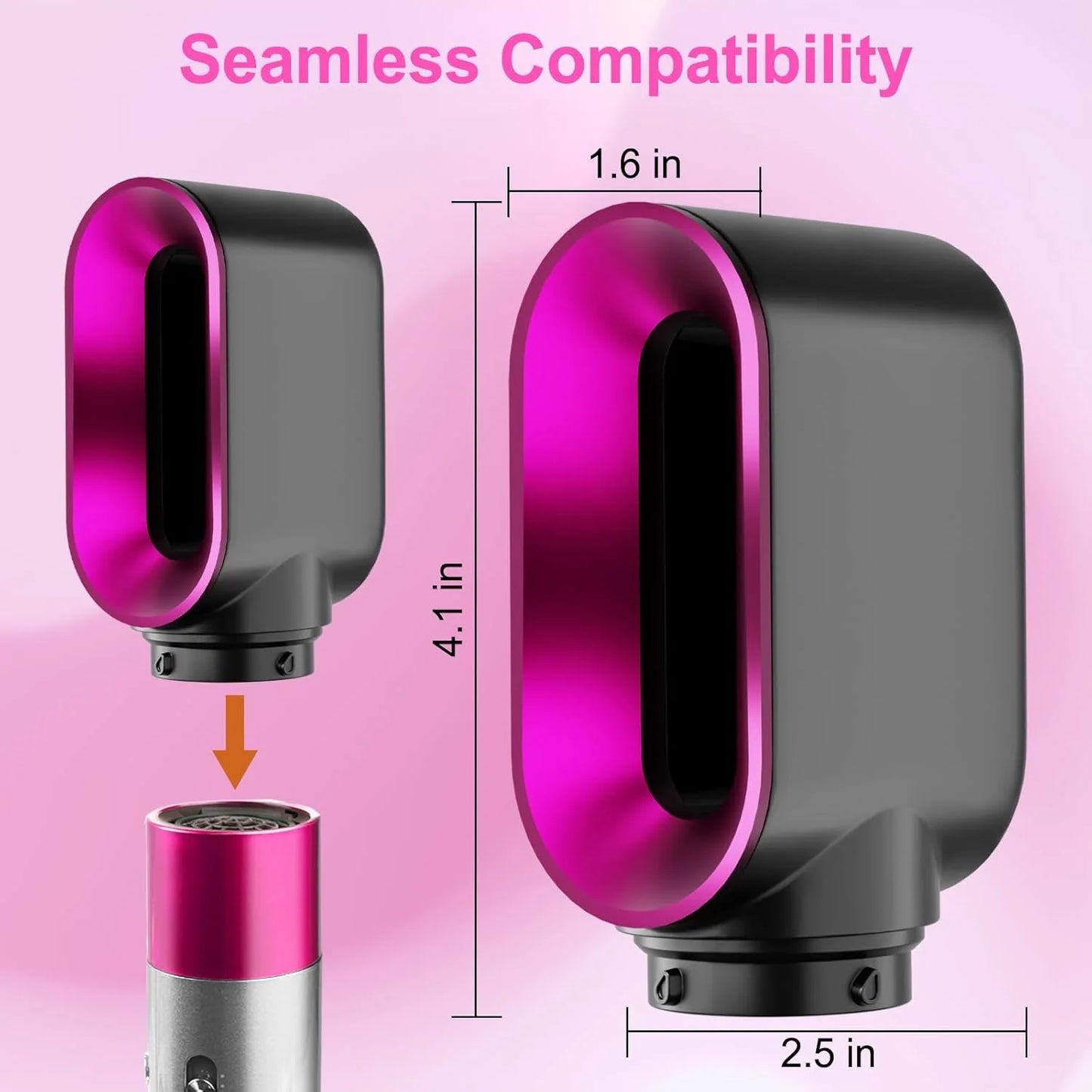 Pre-Styling Dryer Attachment for Dyson Airwrap HS01 HS05 Fast Dryer Nozzle for Airwrap Styler Nickel Dryer Attachment Diffuser