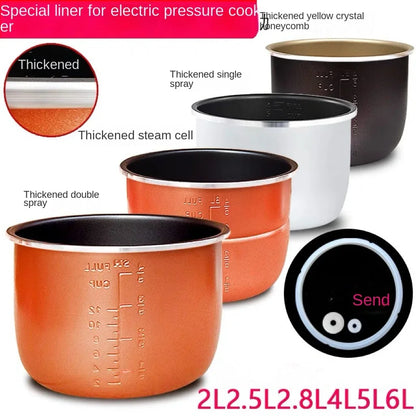 Electric pressure cooker liner multicooker bowl 4L 5L 6L liter non-stick pan double spray thickening