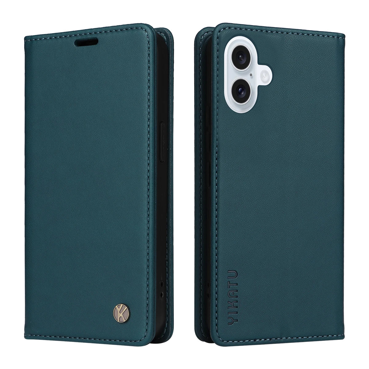 Magnetic Leather Wallet Flip Case for iPhone 17 Air 16e 16 15 14 13 12 11 Pro XS Max 8 7 Plus | Ultra Silm Design | Premium Case