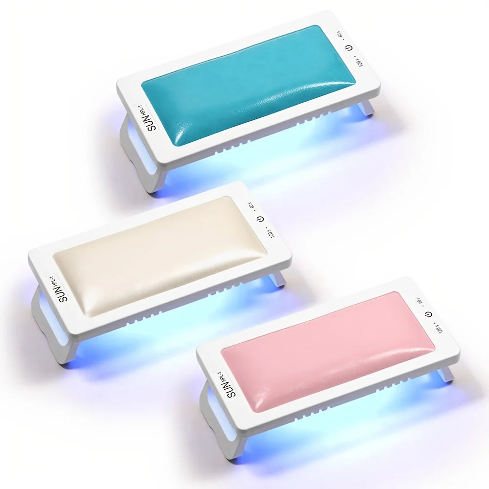 LINMANDA UV Led Nail Lamp With Leather Hand Pad Foldable Drying Lamp Home Use Nail Lamp For Drying Polish Varnish With USB Cable