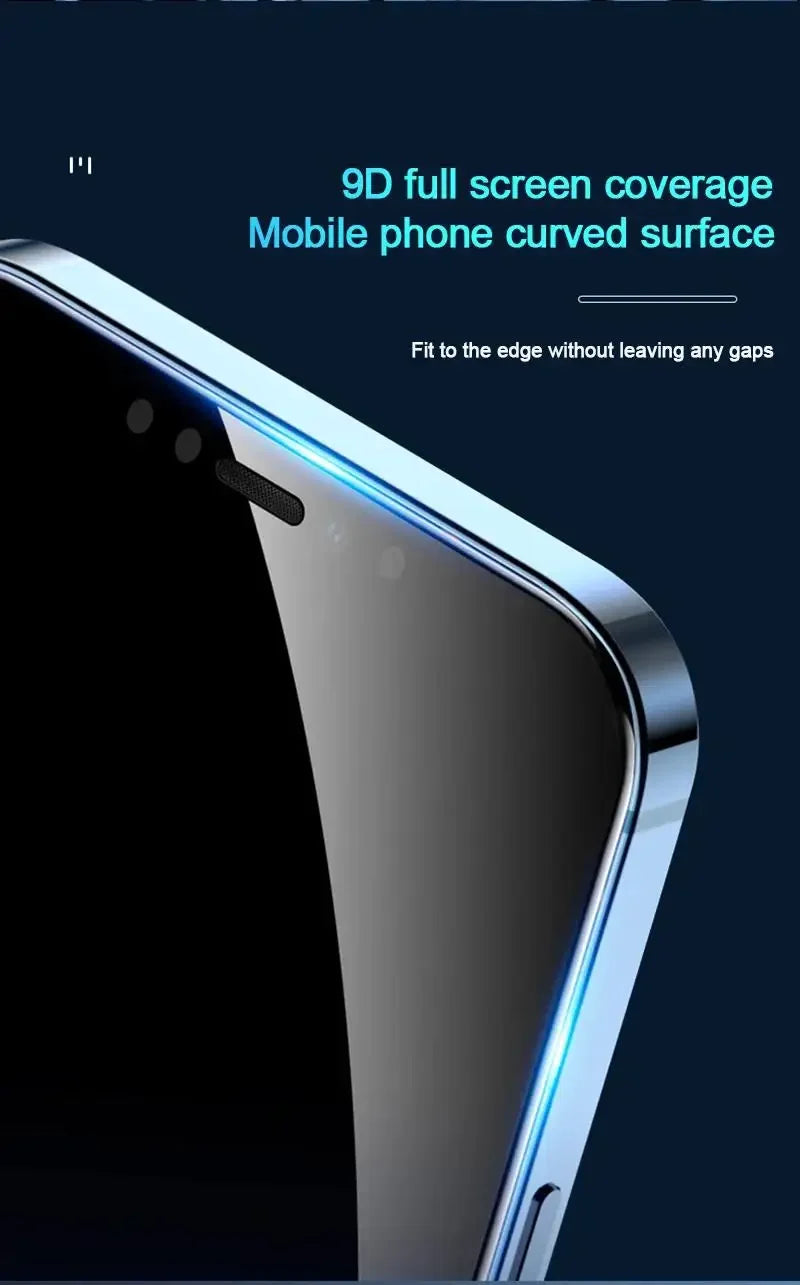 1-5pcs Anti Spy Screen Protector For iPhone17 16 15 14 13 12 11 Xs Pro Max17Air XR Plus mini Tempered Glass Privacy Peep by PDG ibma