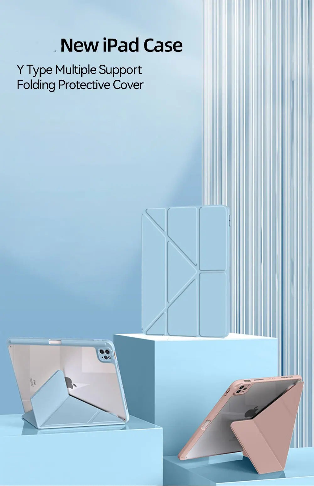 For iPad Case 2024 Air 11 13 M2 Pro 11 13 for 10 Gen Pro 10.5 10.2 9th 8th 6th 5th 9.7 Mini 6 Acrylic Smart Case with Pen Holder