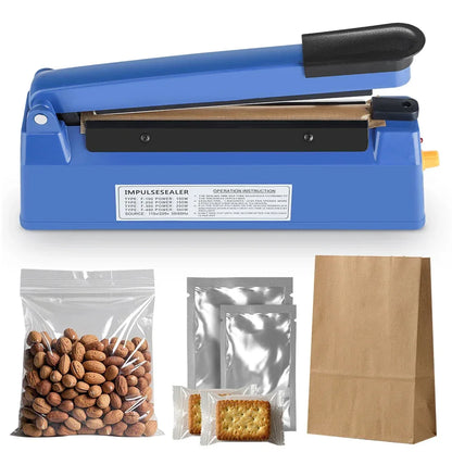 280/200mm 110/220V Heat Seal Machine Household Impulse Vacuum & Power Suction Food Meat Plastic Bag Sealer Kitchen Fruit Storage