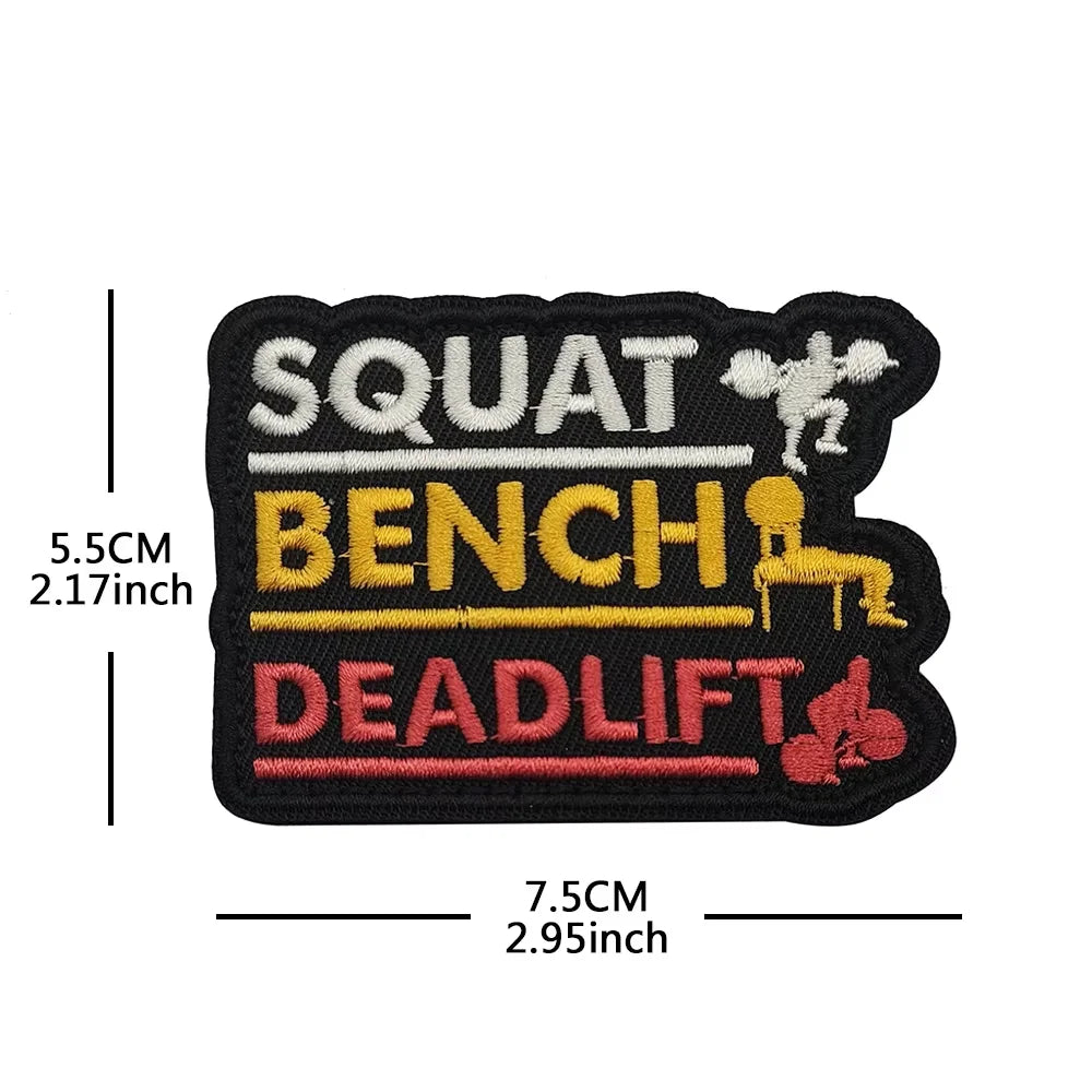 Sports Fitness Gym Patches No Pain No Gain ATHLETE team club Tactical Embroidered Patch brand Armband