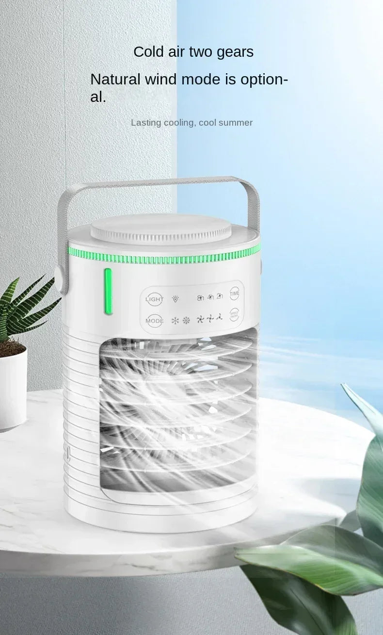 Desktop Air Conditioner Portable Air Conditioner Small Air Cooler Hydrocooling Portable Air Adjustment for Office Cooling Fans