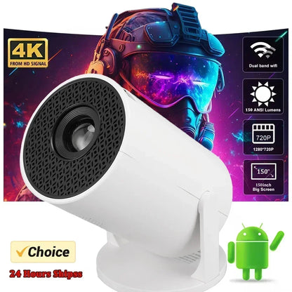 New Projector 4K Android 11 HY300 Wifi6 290ANSI Allwinner H713 BT5.0 1080P 1280*720P Cinema Outdoor Portable Projetors ﻿
