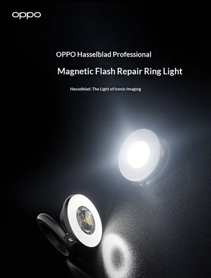 For Oppo Hasselblad Professional Magnetic Flash Light Super Brightening Unique One Click Exposure Continuous Flashing CCD Style