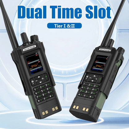 BAOFENG DM-32 with Belt Holster DMR Radio Digital Walkie Talkie GPS APRS 999 Channel Dual Mode Analog Dual Time Slot For Hiking