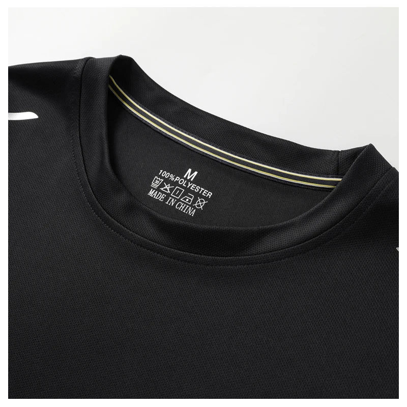 Long-Sleeved Ice Silk Breathable Running Top Round Neck Fitness Wear Quick-Drying Sports T-Shirt Thin Casual Quick-Drying