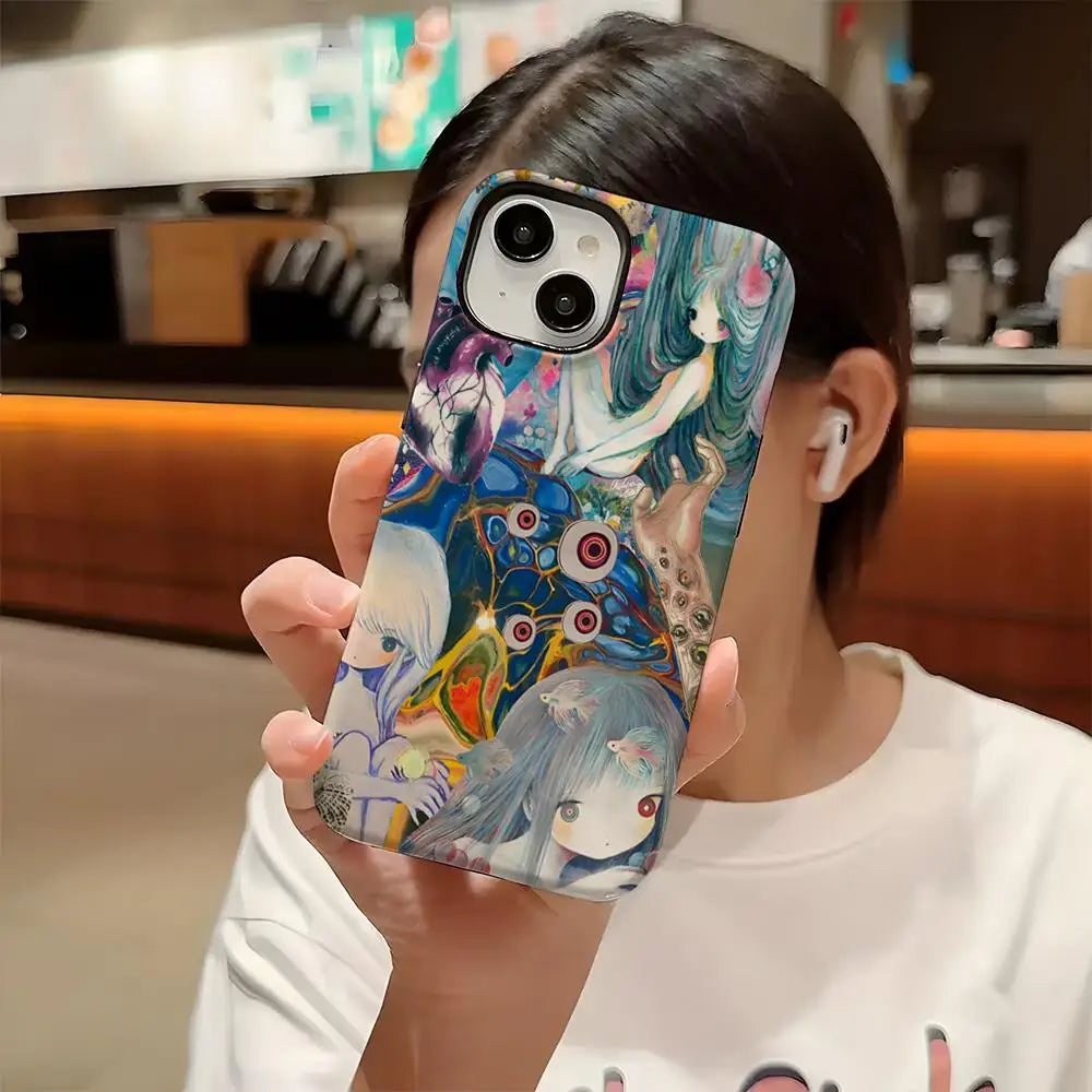 Bladee 333 Spiderr Phone Case For Iphone 16 Pro Max 15 13 14 12 11 14 Pro Max 15 Pro Max Two-in-one Cover