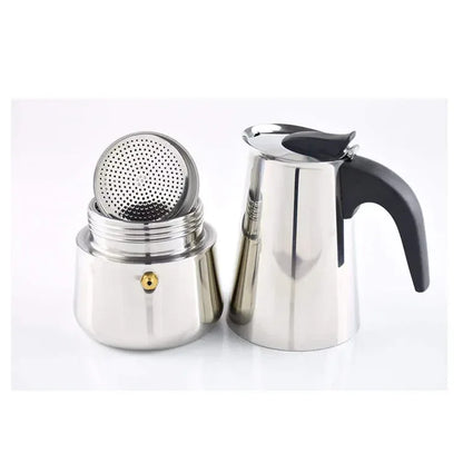 Stainless Steel Moka Pot Espresso Percolator Coffee Pots Electric Italian Turkish Portable Camping Moka Pots