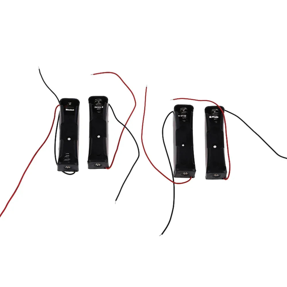 10PCS 1 Slots 18650 Power Bank Cases 1X 3.6V-4.2V 8650 Battery Holder Storage Box Case Battery Container With Wire Lead