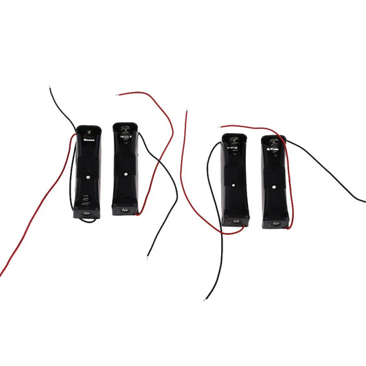 10PCS 1 Slots 18650 Power Bank Cases 1X 3.6V-4.2V 8650 Battery Holder Storage Box Case Battery Container With Wire Lead