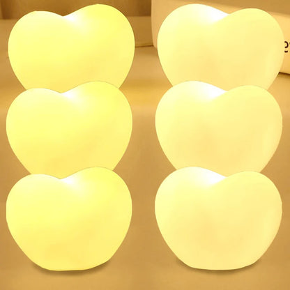 Romantic Creative 3D Love Heart LED Lamp Wedding Cake Night Light Ornament Birthday Christmas Home Ambient Light Gift Box Decor