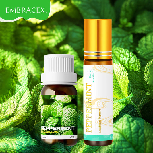 2PC/1PC 10ml Peppermint Essential Oil Roller Essential Oils Cooling Sensation for Workouts, Study Sessions & Morning Routines by PDG ibma
