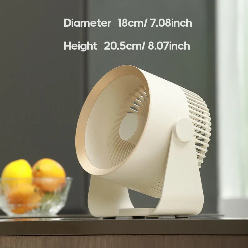 4000mAh Electric Fan Portable Cordless Air Circulator Desktop Wall Mount Ceiling Fan Air Cooler Home Silent Ventilation Fan