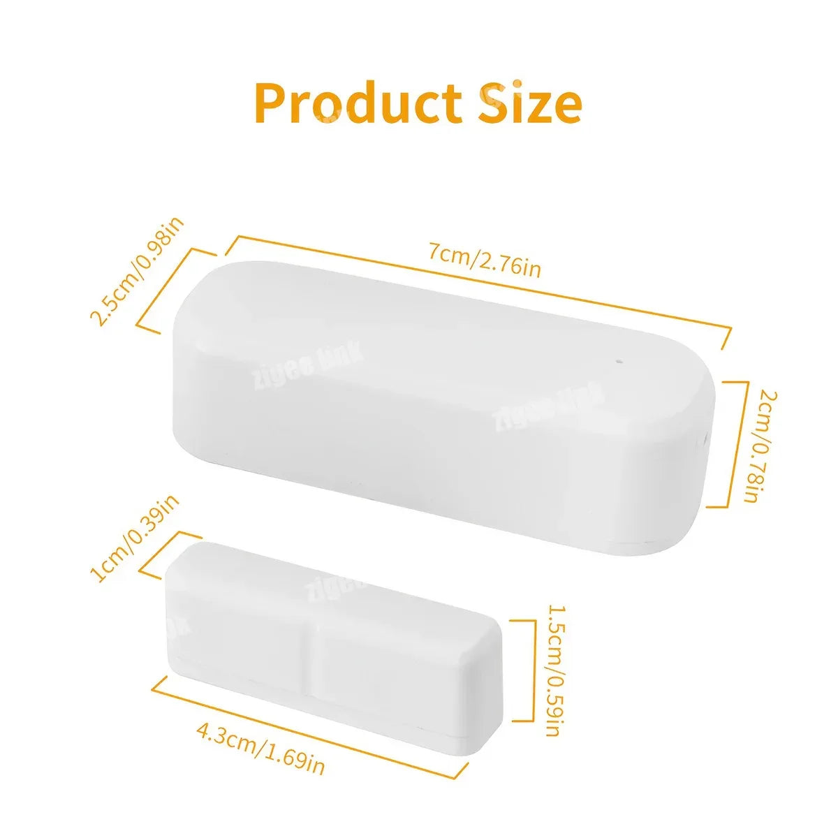 Tuya Zigbee 3.0 Smart Door Sensor Window Magnetic Sensor Wireless Door Alarm Detector Smart Home Security System