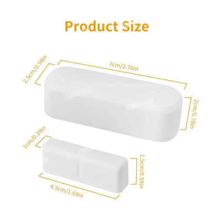 Tuya Zigbee 3.0 Smart Door Sensor Window Magnetic Sensor Wireless Door Alarm Detector Smart Home Security System