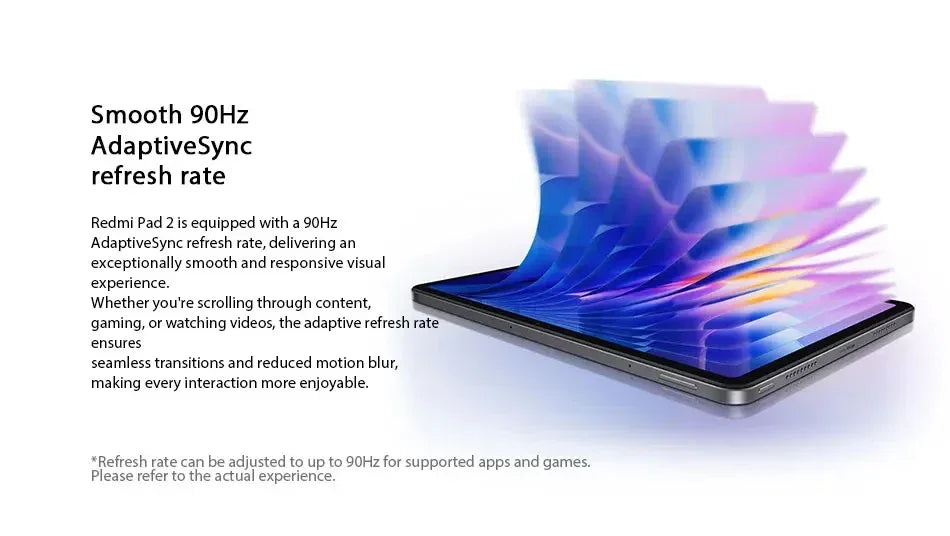 Xiaomi Redmi Pad 2 4GB/128GB 6GB/128GB 8GB/256GB EU 9000mAh Battery 11" 2.5K WiFi Global Version Tablet PC