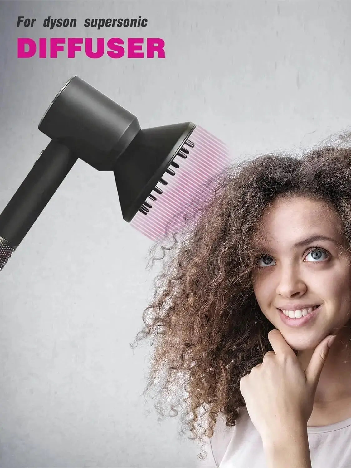 For Dyson Supersonic Anti-Warping Nozzle HD01, HD02, HD03, HD04, HD08, HD15,Hair Dryer Diffuser Compatible