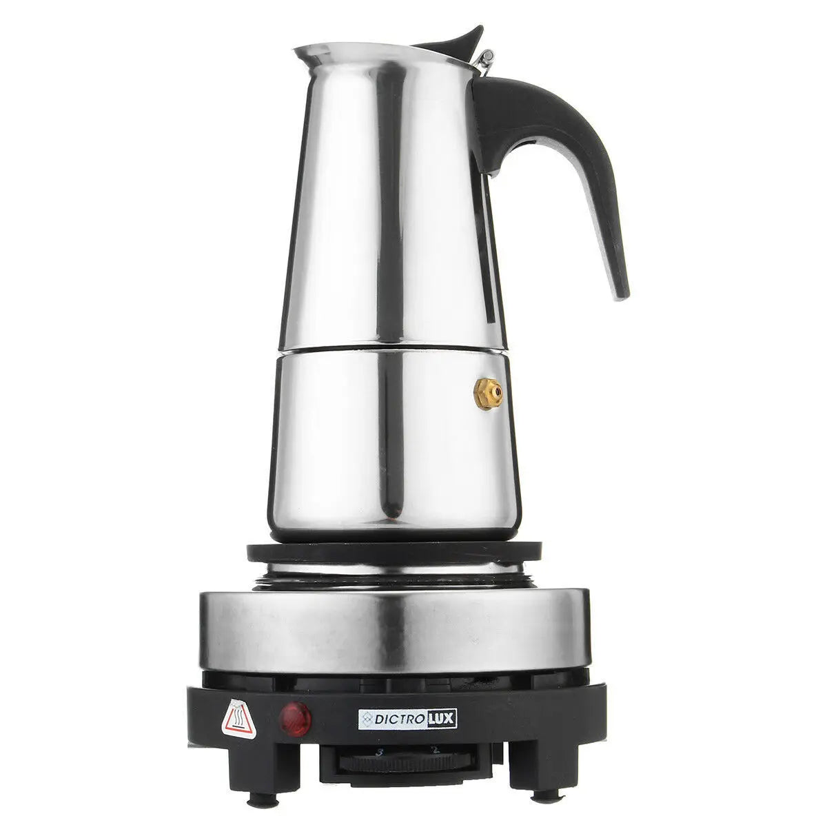 Electric Coffee Pot 1PC Coffee Maker Quick Convenient Electric Oven Coffee Maker Home Office Stainless Steel
