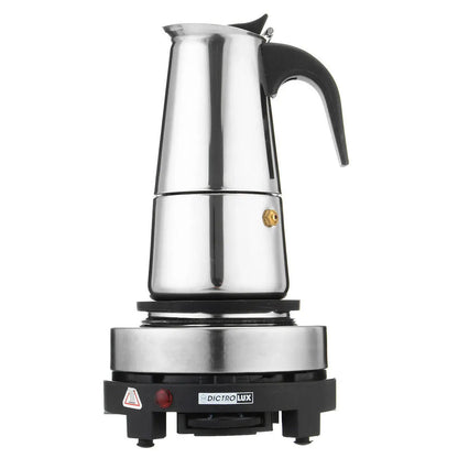 Electric Coffee Pot 1PC Coffee Maker Quick Convenient Electric Oven Coffee Maker Home Office Stainless Steel