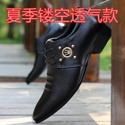 Summer Men Dress Shoes Male Leather Men Fashion Italian Business Colorful Party Wedding Shoe for Man Chaussures Homme De Luxe