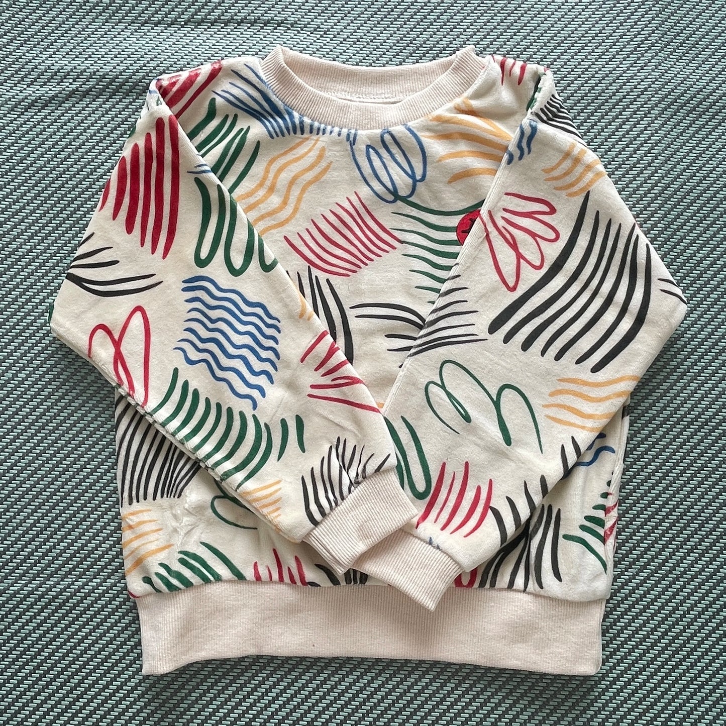 2025 Autumn Kids Sweaters Printed Girl Boy Casual Sweatshirts Long Sleeve Children Pullover Pant Set Clothes