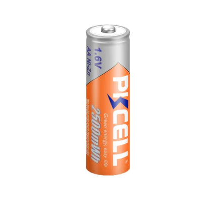 8pcs/lot PKCELL AA Battery Ni-Zn 1.6V 2500mWh Nickel-Zinc AA Rechargeable Battery Batteries Baterias For Flashlight toy camera