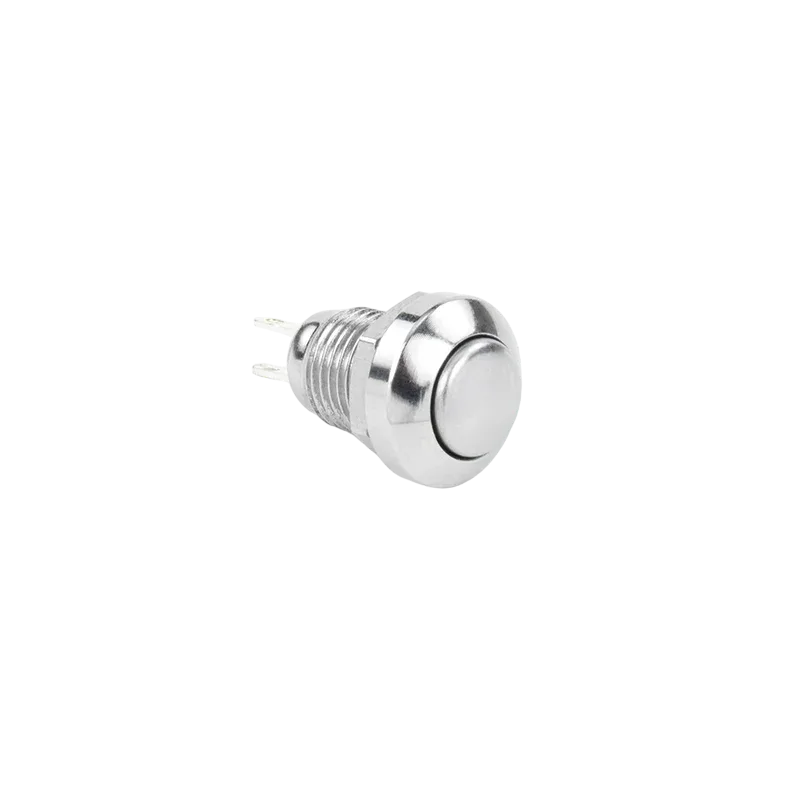 8mm 10mm metal button mini small switch dustproof self resetting point action ball head circular micro start solder foot 3-24V
