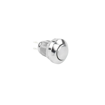 8mm 10mm metal button mini small switch dustproof self resetting point action ball head circular micro start solder foot 3-24V