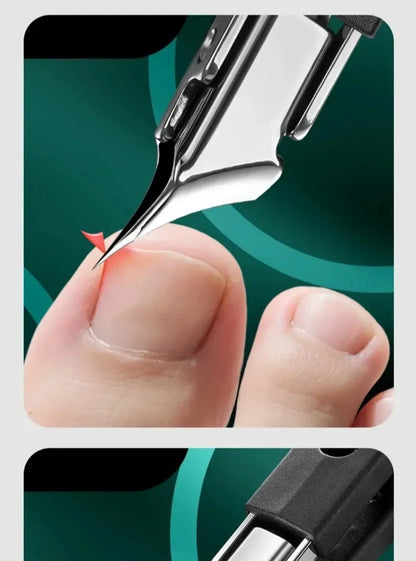 25° Slant Edge Nail Clipper Wide Opening Stainless Steel Professional Ingrown Toenail Tools Eagle Beak Oblique Toe Nail Trimmers
