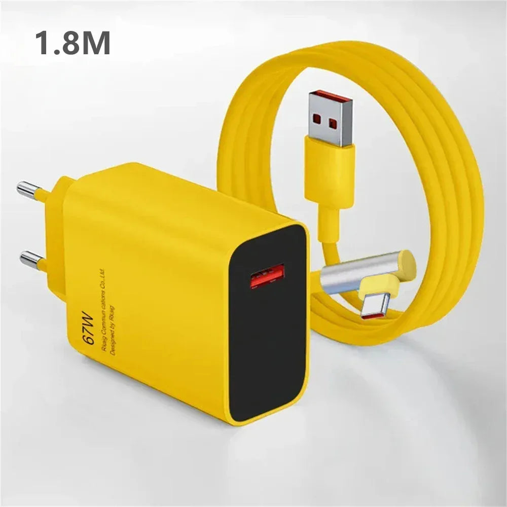 67W USB Fast Charger For Xiaomi 14 13 12 11 Pro Ultra Lite USB A To Type C Quick Charging Phone Data Cable For Redmi Note 13 12