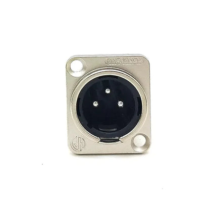 5pcs XLR Connector 3pin 4pin 5pin Male Female Panel Audio Microphone Jack Plug Connector Copper Contact Metal XLR Socket