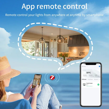 1/2/3 Channels 16A/10A/5A 100-240V Zigbee 3.0 Smart Wireless Switch Smart Home APP Voice Control Work with Alexa Google Home