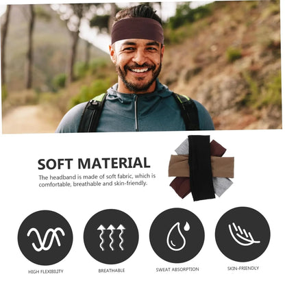 Headbands for Women Pack Elastic Hair Bands for Women' Hair Non Slip Soft Cloth Fabric Headbands Womens Accessories, Neutrals Nude Solid Colors Head Bands