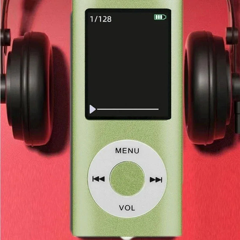 MP3 Music Player with 32GB Memory Card Classical Digital LCD Display 1.8'' Screen with FM Radio Voice Recorders