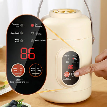 New Multifunctional Rice Cooker Portable Small Travel Electric Kettle Household Electric Cooker Hot Pot 110V US/220V EU Plug