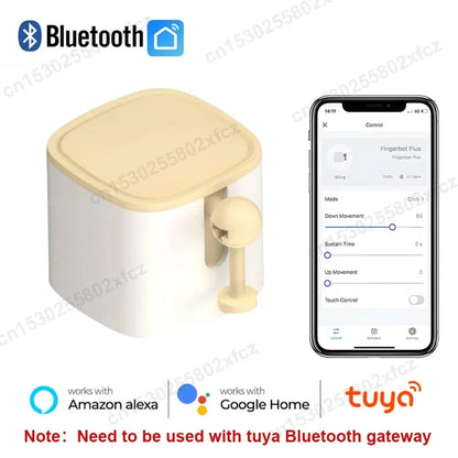 Aubess Tuya WiFi Finger Robot Switch Smart Home ZigBee Mechanical Arm Bot Button Pusher Smart Life Voice Control Alexa Google
