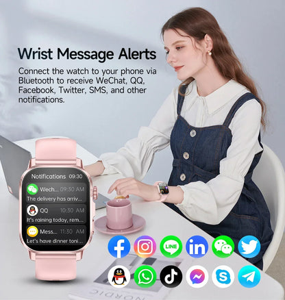 2026 New Health Smart Watch Precise Measurement ECG+PPG Blood Pressure Uric Acid Body Fat Analysis call SmartWatch For Men Women